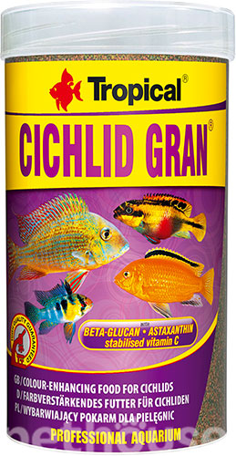 Tropical Cichlid Gran - корм для усиления окраса цихлид, гранулы