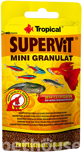 Tropical SuperVit Mini Granulat - высокопитательный корм для малых видов рыб, гранулы, фото 2