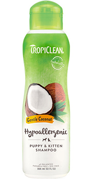 TropiClean Гипоаллергенный шампунь "Нежный кокос" для котят и щенков