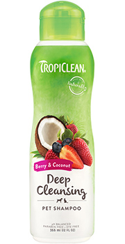 TropiClean Шампунь "Ягоди та кокос" для глибокого очищення шерсті котів і собак