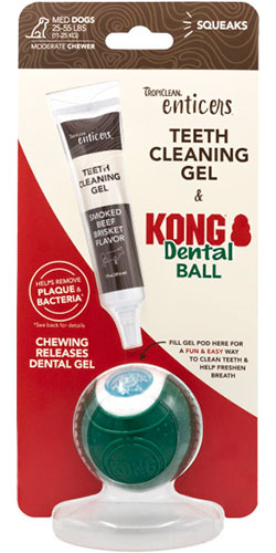TropiClean Enticers Kong M Набор по уходу за полостью рта собак