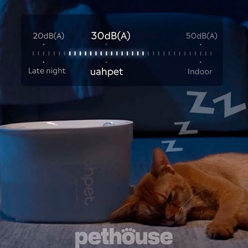Uahpet Питний фонтан Glow Wireless Cat Water Fountain