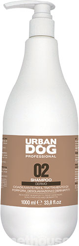 Urban Dog 02 Dermo Shampoo Шампунь для собак при лупі, лущенні шкіри та дерматиті, фото 2