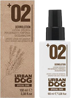 Urban Dog +02 Dermolotion Лосьйон для собак при лупі, лущенні шкіри та дерматиті