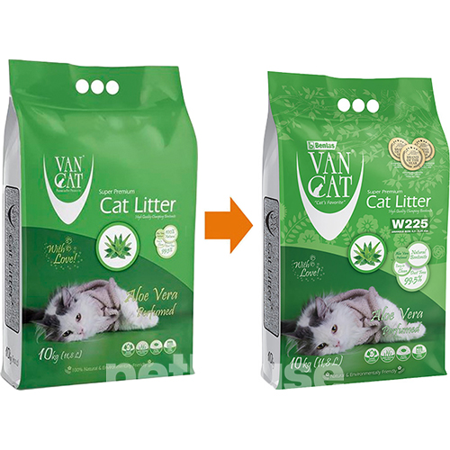 VanCat Aloe Vera Бентонітовий наповнювач, з ароматом алое вера VanCat Aloe Vera Бентонітовий наповнювач, з ароматом алое вера