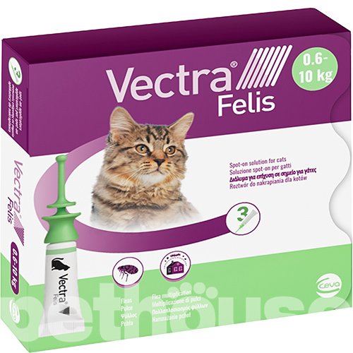 Vectra Felis Краплі для котів вагою від 0,6 до 10 кг