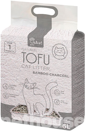 Velvet Paw Tofu Bamboo Charcoal Гороховий наповнювач для котячого туалету