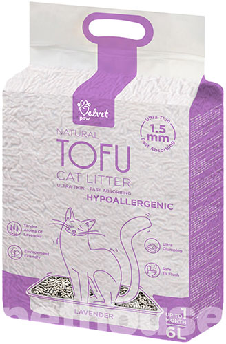 Velvet Paw Tofu Hypoallergenic Гороховий наповнювач для котячого туалету