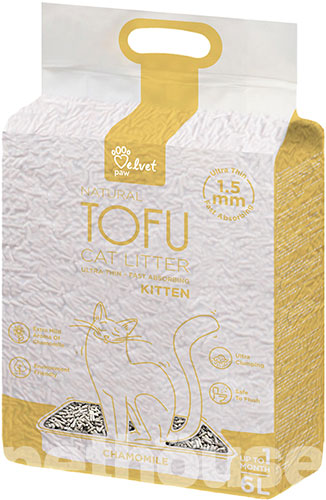 Velvet Paw Tofu Kitten Гороховий наповнювач для котячого туалету