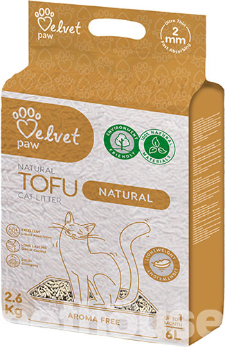 Velvet Paw Tofu Natural Гороховий наповнювач для котячого туалету