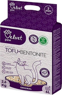 Velvet Paw Tofu + Bentonite Original Наповнювач для котячого туалету