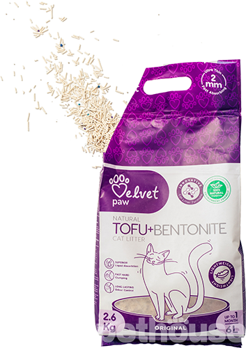 Velvet Paw Tofu + Bentonite Original Наповнювач для котячого туалету