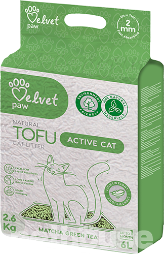 Velvet Paw Tofu Matcha Green Tea Гороховий наповнювач для котячого туалету