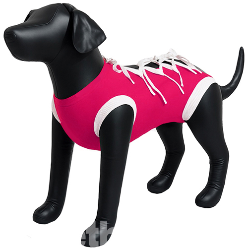 Vetamino Попона післяопераційна для котів і собак, малинова