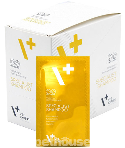 VetExpert Specialist Shampoo Антибактеріальний шампунь з хлоргексидином для котів і собак