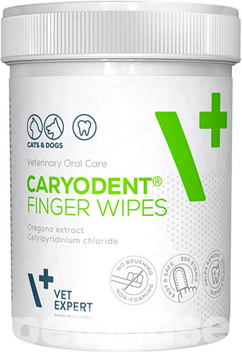 VetExpert Caryodent Finger Wipes Серветки для чищення зубів котів і собак