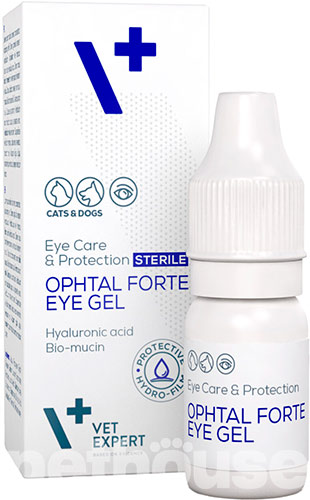 VetExpert Ophtal Forte Eye Gel Гель для увлажнения и поддержания физиологических функций глаз кошек и собак