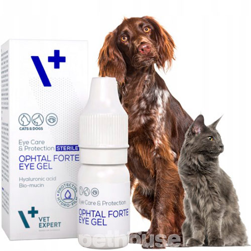 VetExpert Ophtal Forte Eye Gel Гель для увлажнения и поддержания физиологических функций глаз кошек и собак