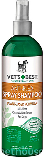 Vet's Best Anti-Flea Spray Shampoo Шампунь-спрей от блох для собак