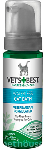 Vet's Best Waterless Cat Bath Піна для експрес чистки котів