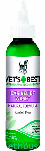 Vet's Best Ear Relief Wash Рідкий очищувач для вух собак