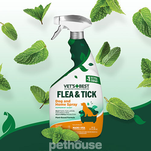Vet's Best Flea & Tick Home Spray Спрей от блох, клещей и москитов для собак и дома
