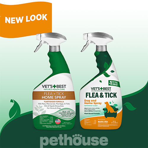 Vet's Best Flea & Tick Home Spray Спрей от блох, клещей и москитов для собак и дома
