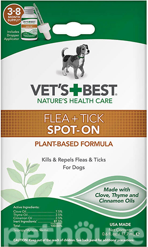 Vet's Best Flea Tick Spot-on Капли от блох и клещей для собак