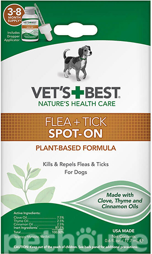 Vet's Best Flea Tick Spot-on Краплі від бліх та кліщів для собак