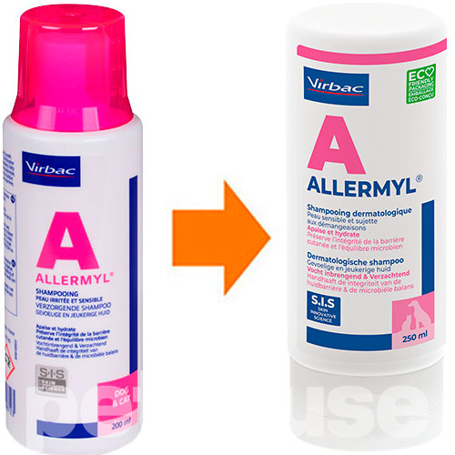 Virbac Allermyl Шампунь для котів і собак при алергічному дерматиті