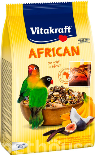 Vitakraft African для средних африканских попугаев