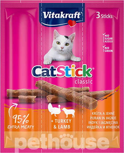 Vitakraft Cat Stick з індичкою та ягням