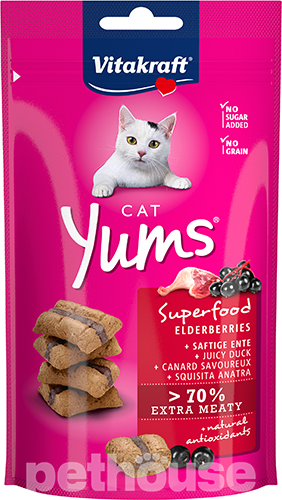 Vitakraft Cat Yums з качкою та бузиною