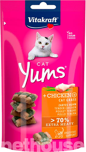 Vitakraft Cat Yums с курицей и кошачьей мятой
