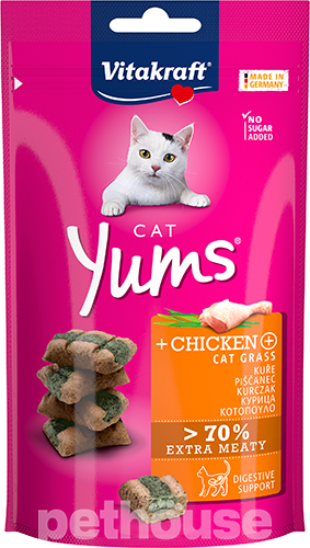 Vitakraft Cat Yums з куркою та котячою травою