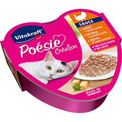 Vitakraft Poésie Création кусочки с индейкой и сыром для кошек