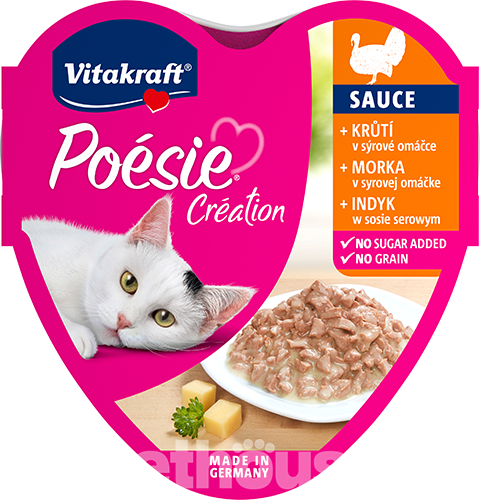 Vitakraft Poésie Création шматочки з індичкою та сиром для котів
