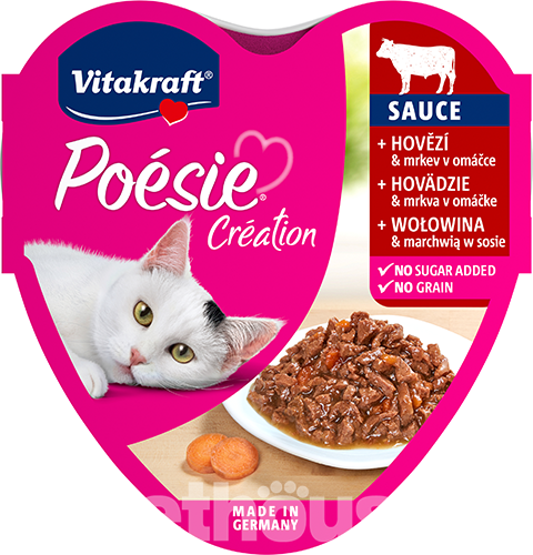 Vitakraft Poésie Création шматочки з яловичиною та морквою для котів