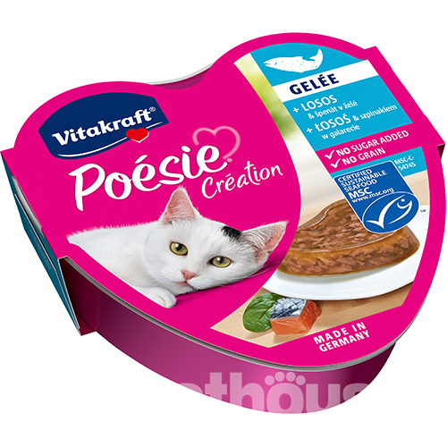 Vitakraft Poésie Création шматочки з лососем і шпинатом для котів