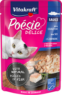 Vitakraft Poésie Délice кусочки с сайдой для кошек