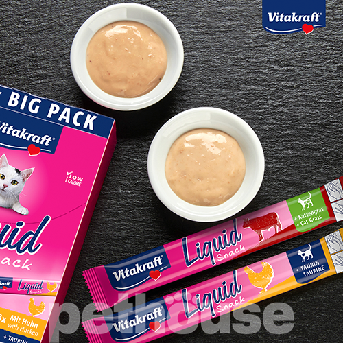 Vitakraft Cat Liquid Snack с курицей и говядиной