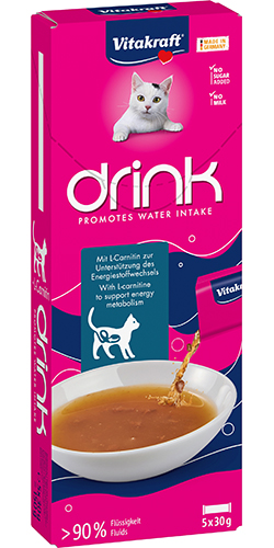Vitakraft Cat Drink Напиток с лососем и L-карнитином