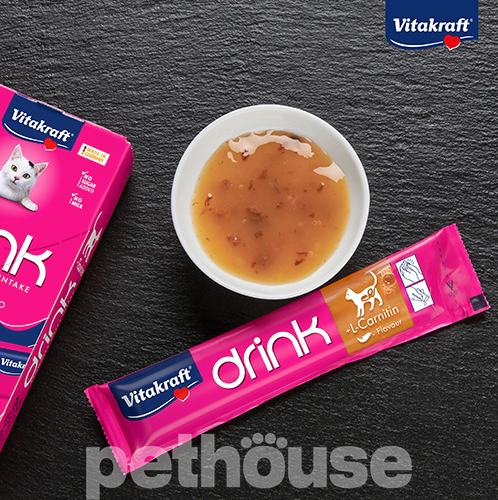 Vitakraft Cat Drink Напиток с лососем и L-карнитином