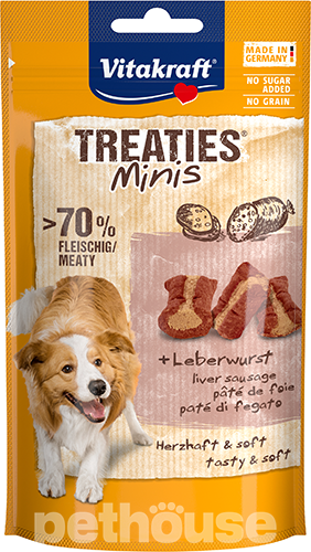 Vitakraft Dog Treaties Minis з ліверною ковбасою