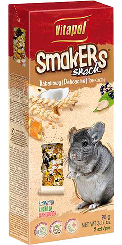 Vitapol Smakers Snack Лакомство с фруктами и орехами для шиншилл
