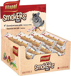 Vitapol Smakers Box с кокосом и лепестками роз для шиншилл