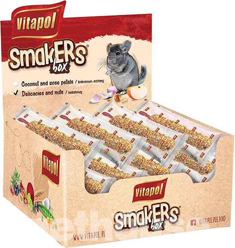 Vitapol Smakers Box с фруктами и орехами для шиншилл