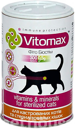 Vitomax Комплекс для кастрированных и стерилизованных кошек