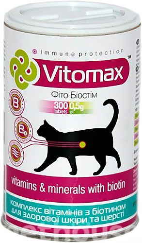 Vitomax Комплекс с биотином для красоты шерсти у кошек