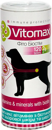 Vitomax Комплекс с биотином для красоты шерсти у собак